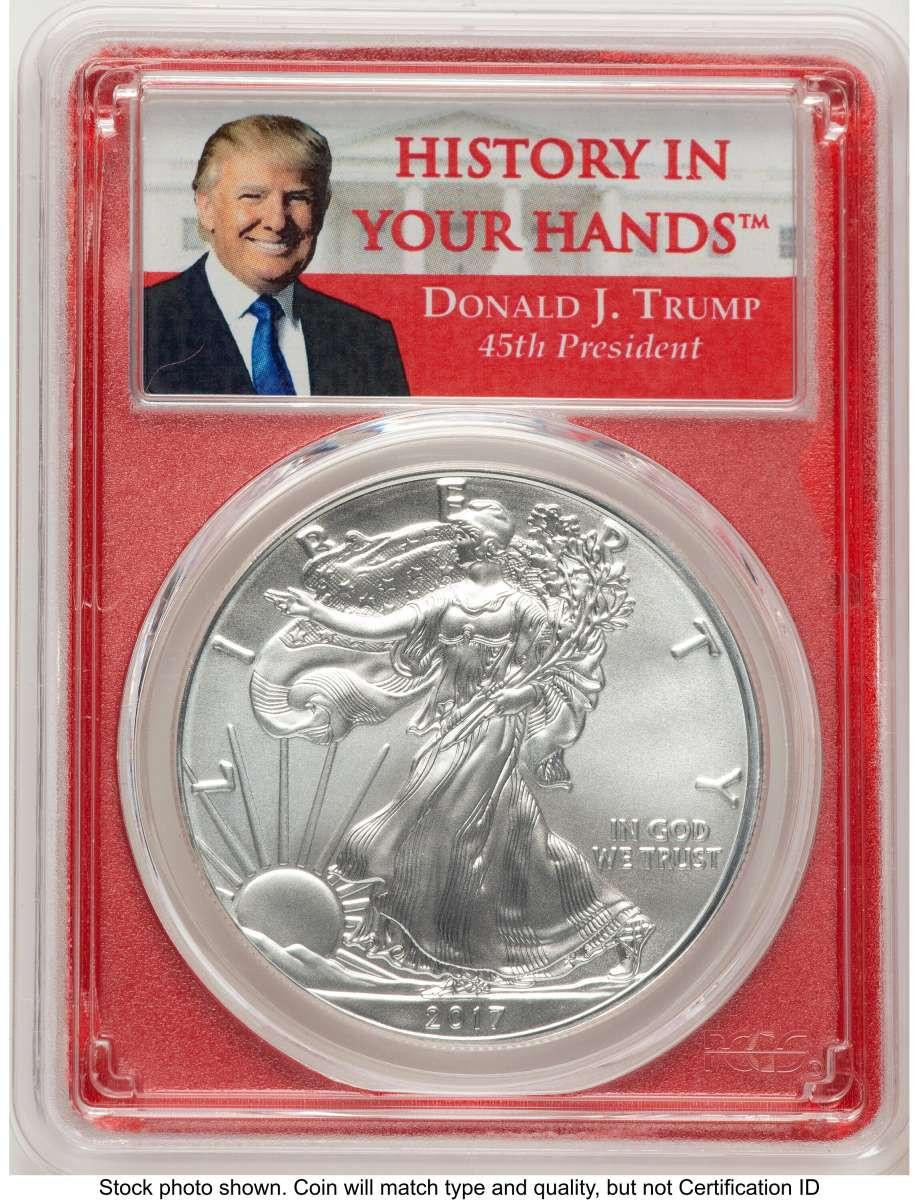 Bullionshark 2017 S$1 American Silver Eagle Coin PCGS MS70 - HAT779203002 