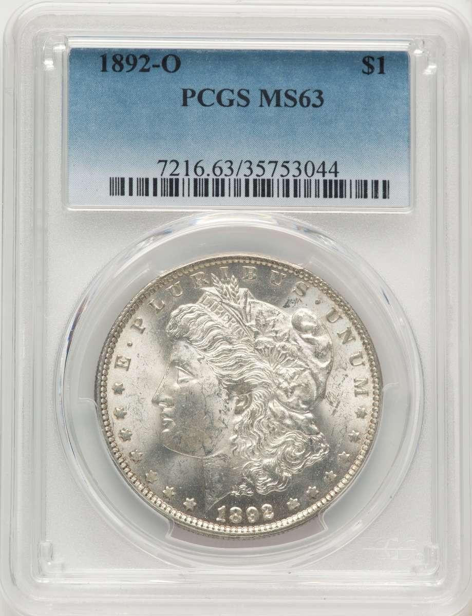Bullionshark 1892-O S$1 Morgan Silver Dollar Coin PCGS MS63 - HAT788842005 