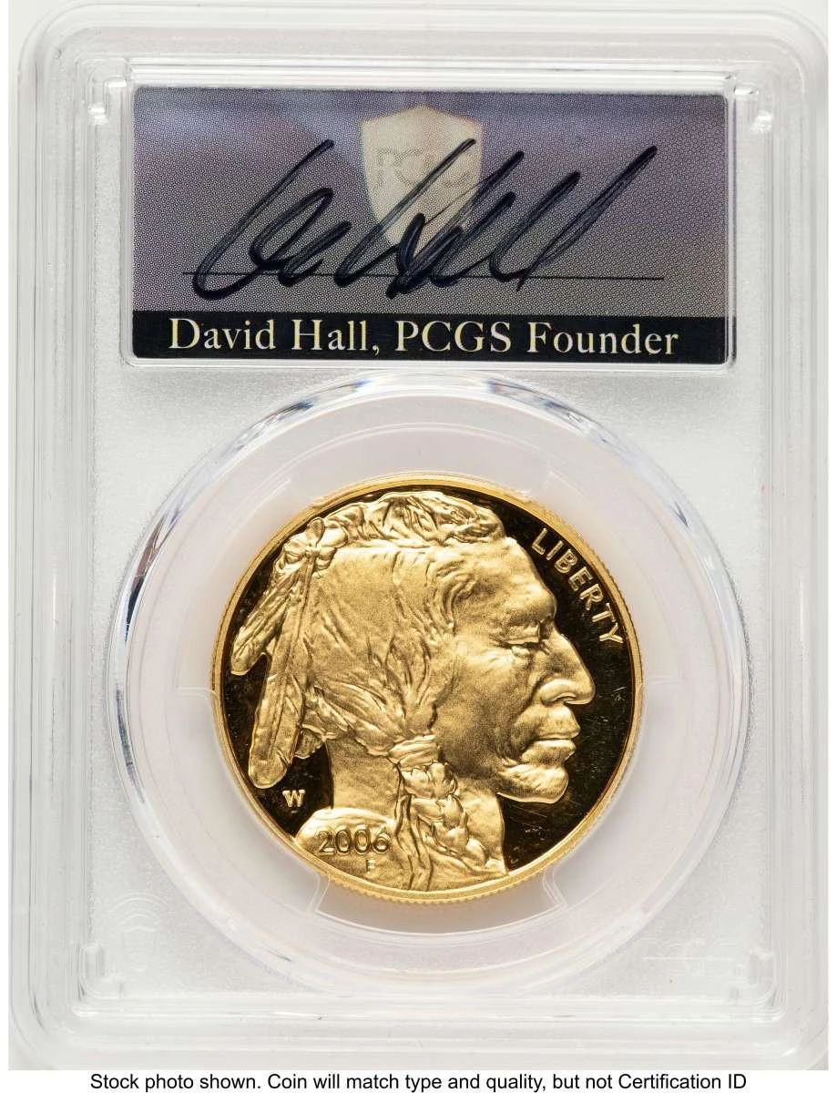 Bullionshark 2006-W $50 Proof 1 oz American Gold Buffalo Coin PCGS PR70 DCAM - .9999 Fine Gold - HAT789833013 