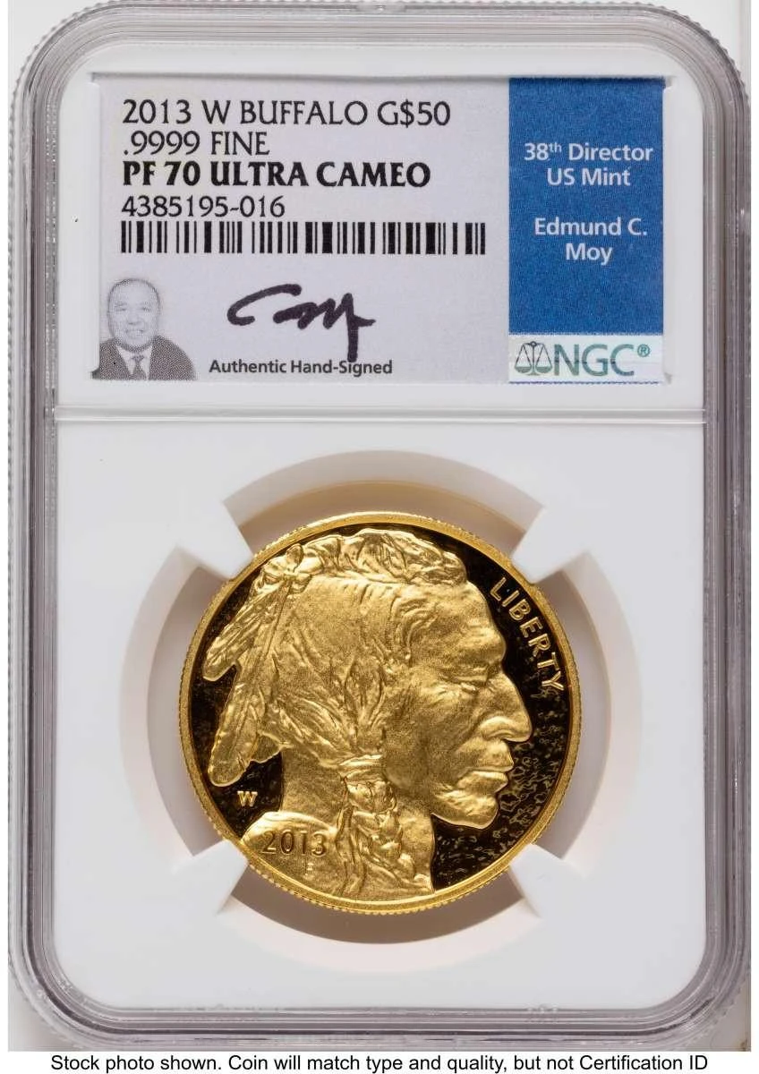Bullionshark 2013-W $50 Proof 1 oz American Gold Buffalo Coin NGC PF70 UCAM - HAT789833002 