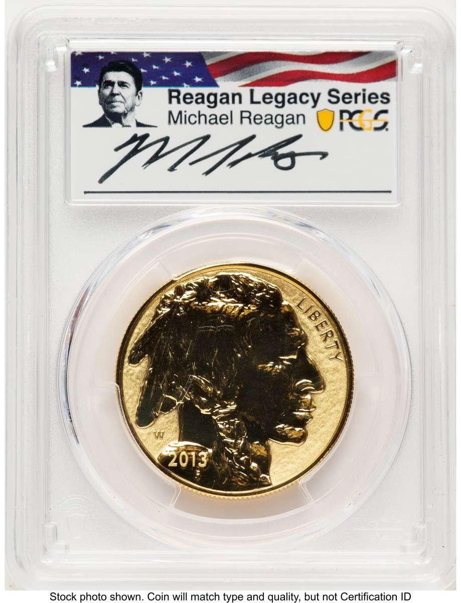 Bullionshark 2013-W $50 Reverse Proof 1 oz American Gold Buffalo Coin PCGS rev PR70 - 100th Anniversary - HAT784891002 