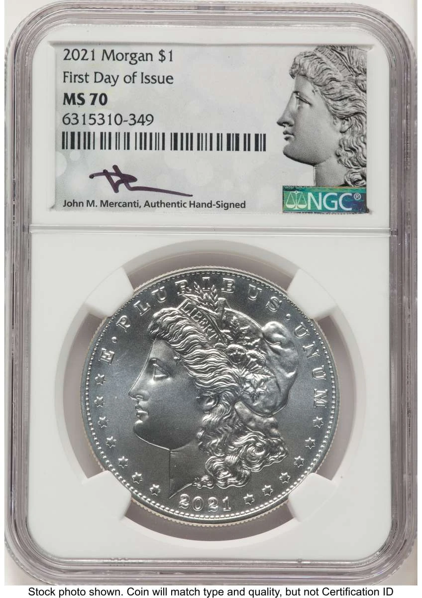 1000 MS Modern Bullion Coin NGC MS70 coin front image