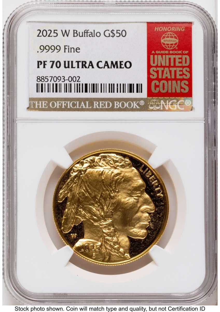 Bullionshark 2025-W G$50 Proof 1 oz American Gold Buffalo Coin NGC PF70 UCAM - HAT788920033 
