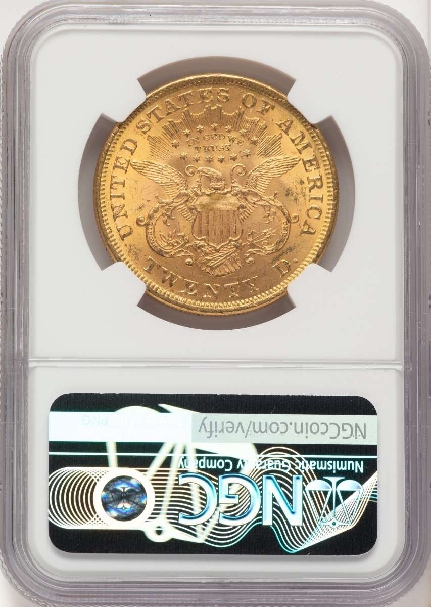 1873 $20 Gold Liberty Double Eagle NGC MS61 Open 3 | Rare Coins