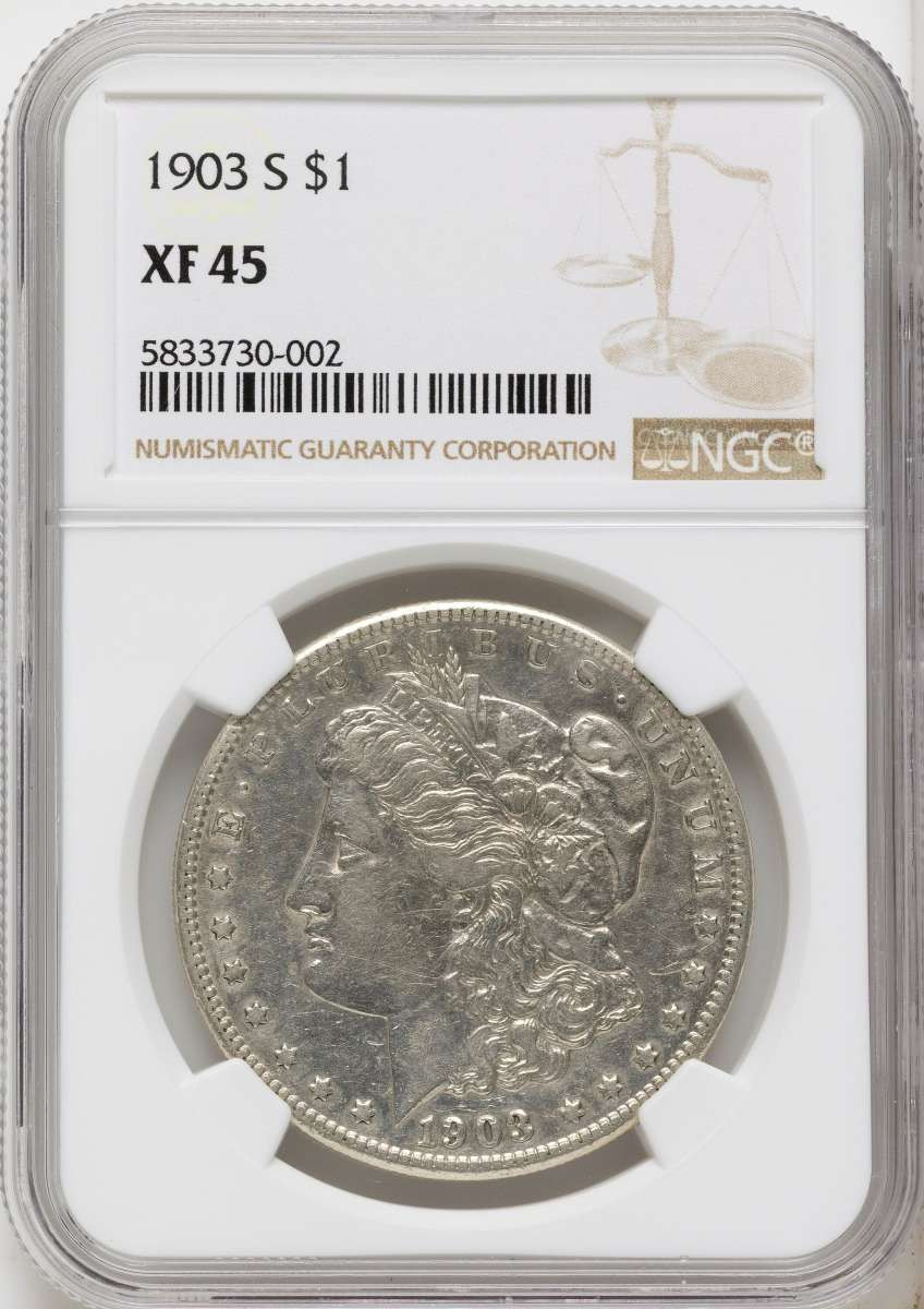 Bullionshark 1903-S S$1 Morgan Silver Dollar Coin NGC XF45 - HAT790682006 