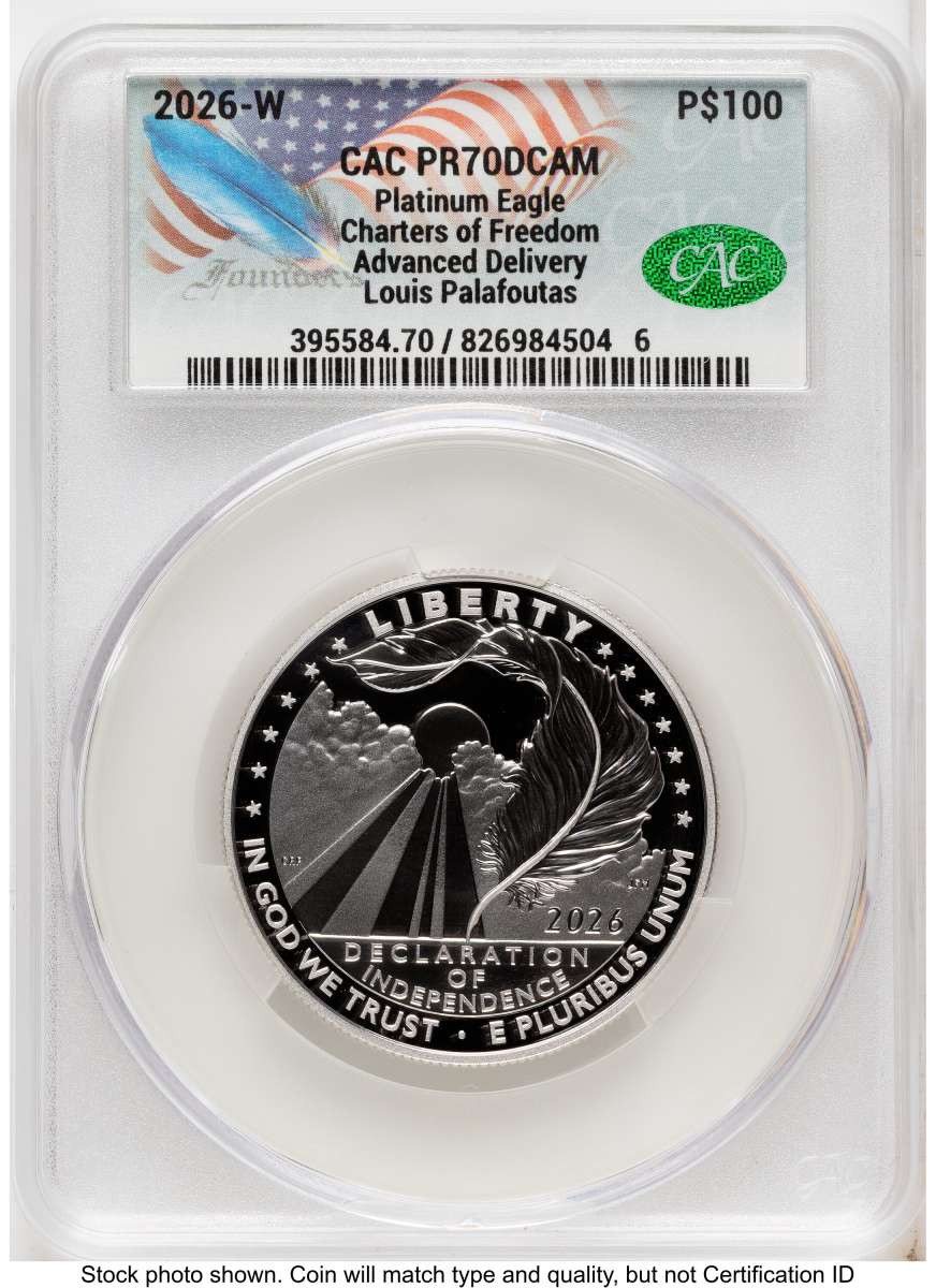 2026-W G$5 Proof 1/10 oz American Gold Eagle Coin CACG PR70 DCAM - Liberty Bell 250 Privy - Advanced Release coin front image