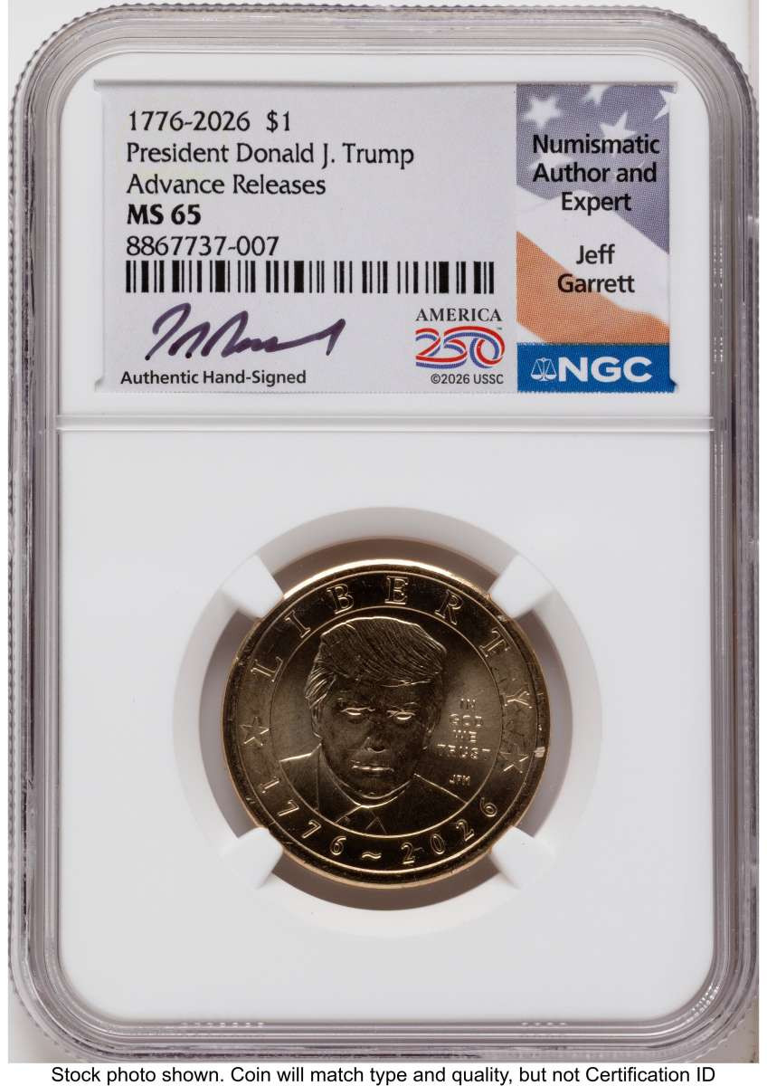 Bullionshark 2026 $1 Modern Bullion Coin NGC MS65   Donald J. Trump Semiquincentennial - HAT525414782 