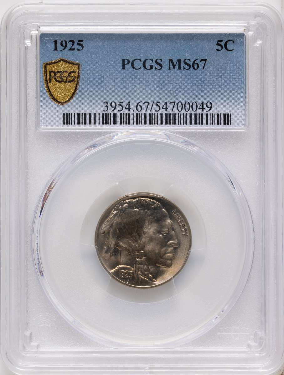 Bullionshark 1925 5C Buffalo Nickel Coin PCGS MS67 - HAT790919010 