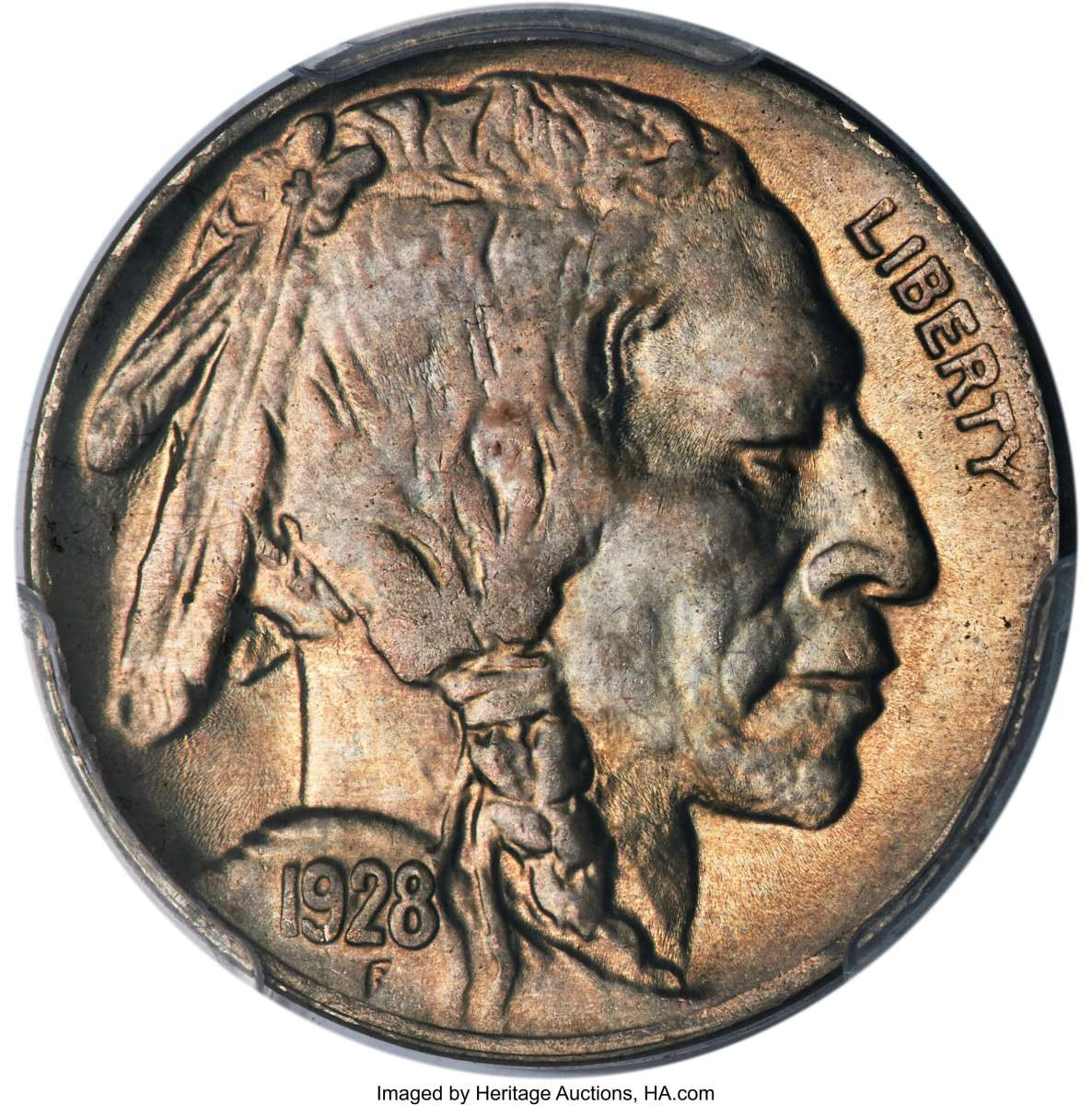 Bullionshark 1928-D 5C Buffalo Nickel Coin PCGS MS66 - HAT791027010 