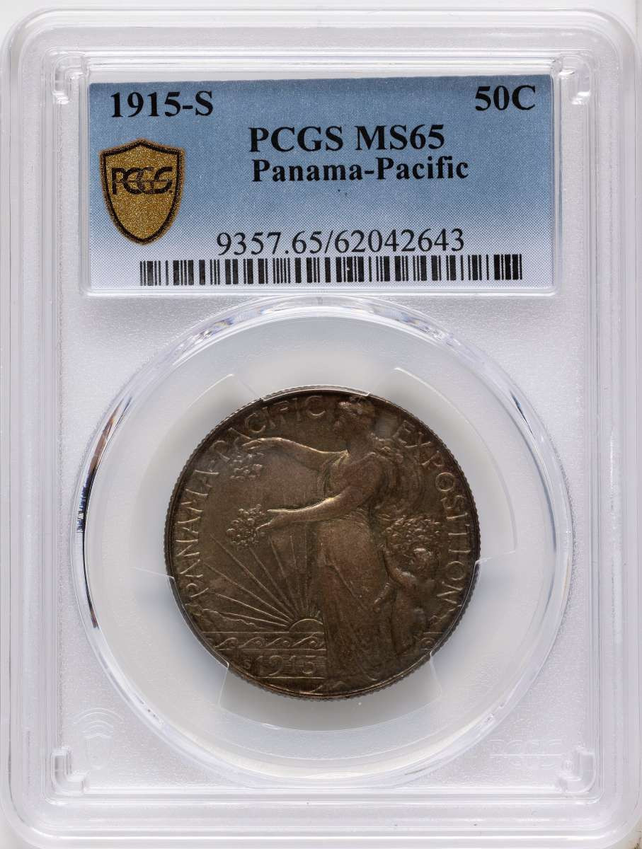 Bullionshark 1915-S 50C Commemorative Silver Coin PCGS MS65   Panama-Pacific - HAT789464027 