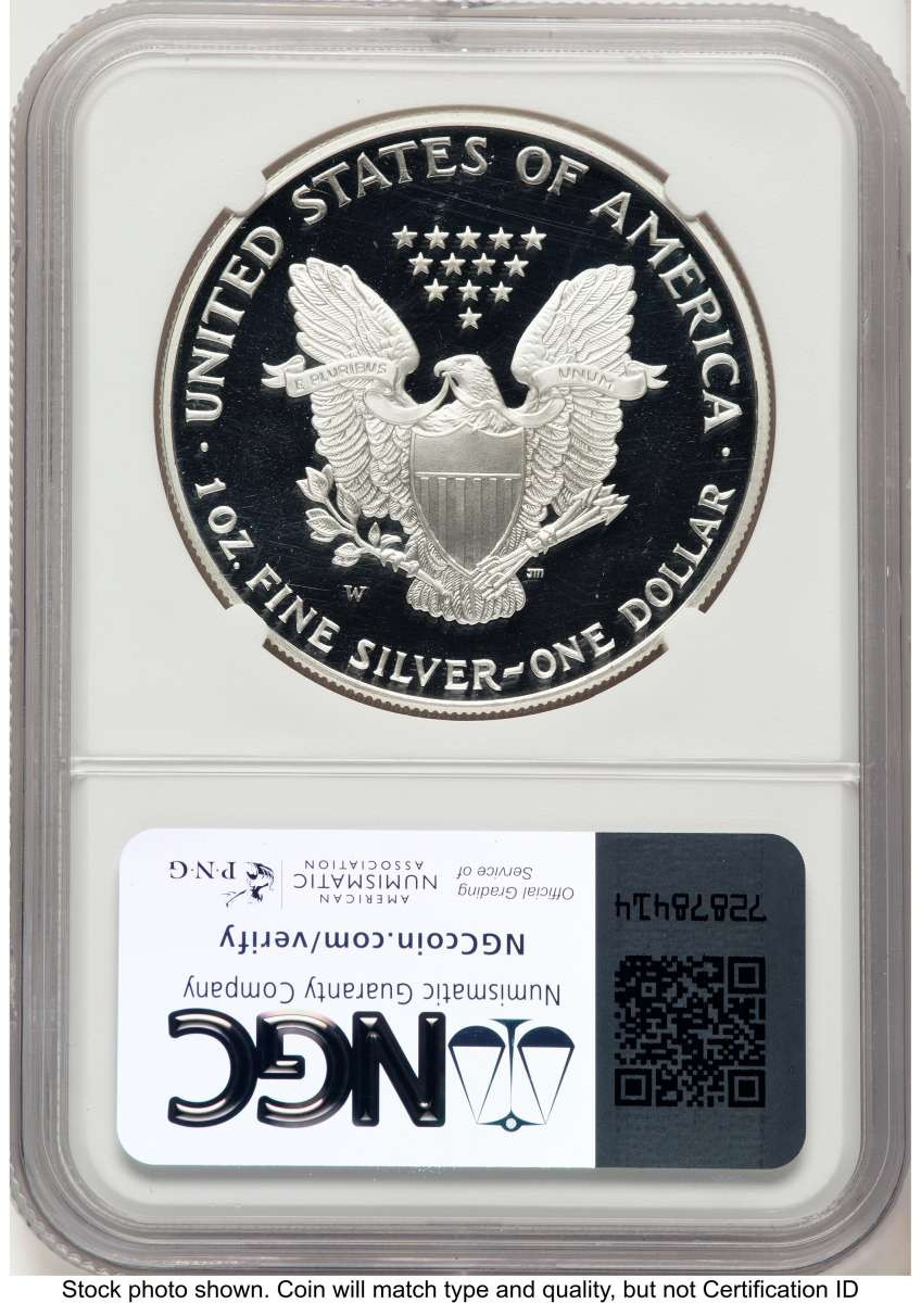 1995-W S$1 Proof American Silver Eagle Coin NGC PF69 UCAM | Rare