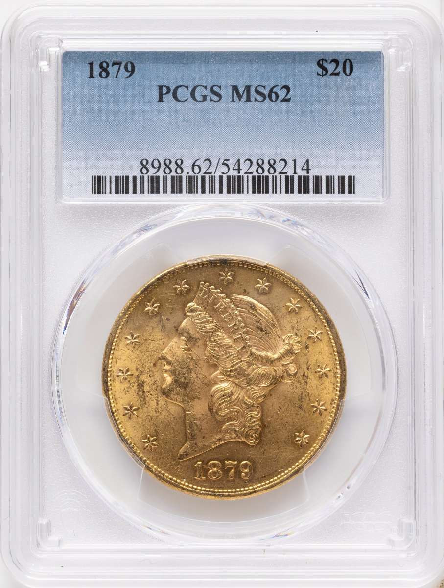 Bullionshark 1879 $20 Gold Liberty Double Eagle PCGS MS62 - HAT171509076 