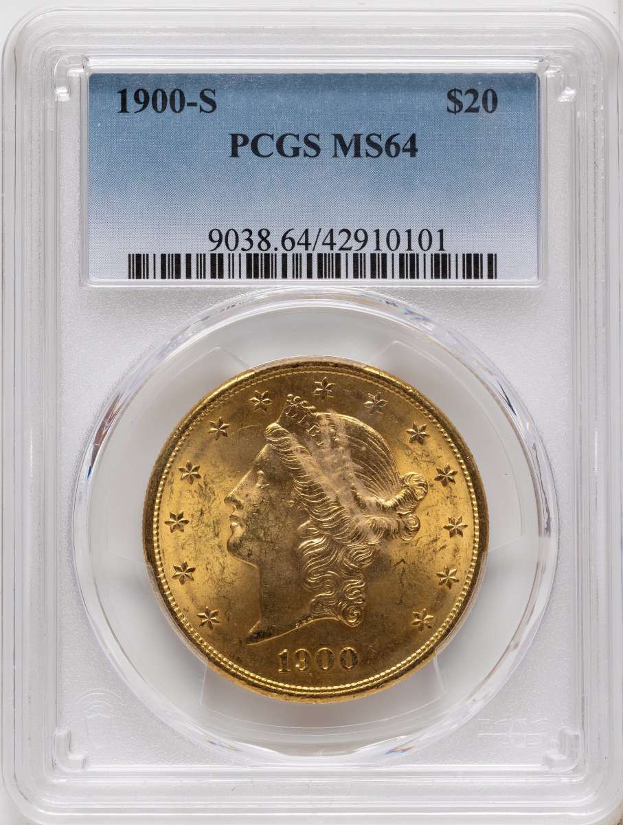 Bullionshark 1900-S $20 Gold Liberty Double Eagle PCGS MS64 - HAT790205011 