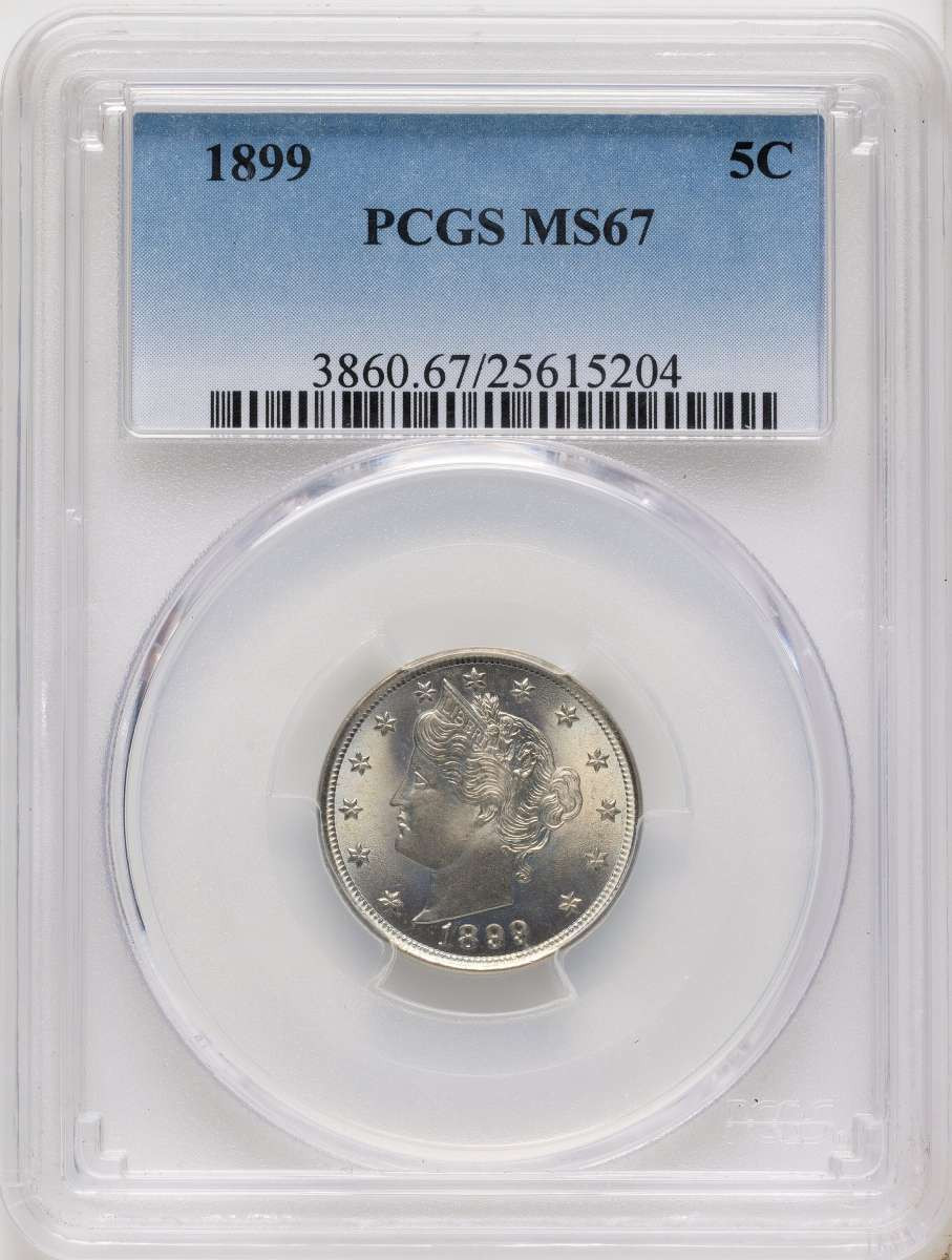 Bullionshark 1899 5C Liberty Head Nickel Coin PCGS MS67 - HAT791367010 