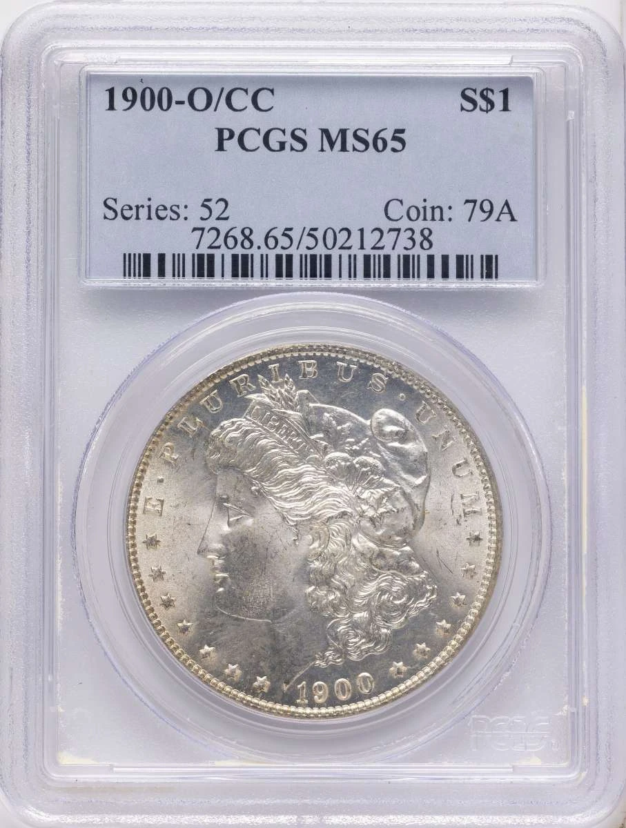 Bullionshark 1900-O/CC S$1 Morgan Silver Dollar Coin PCGS MS65 - HAT791416005 