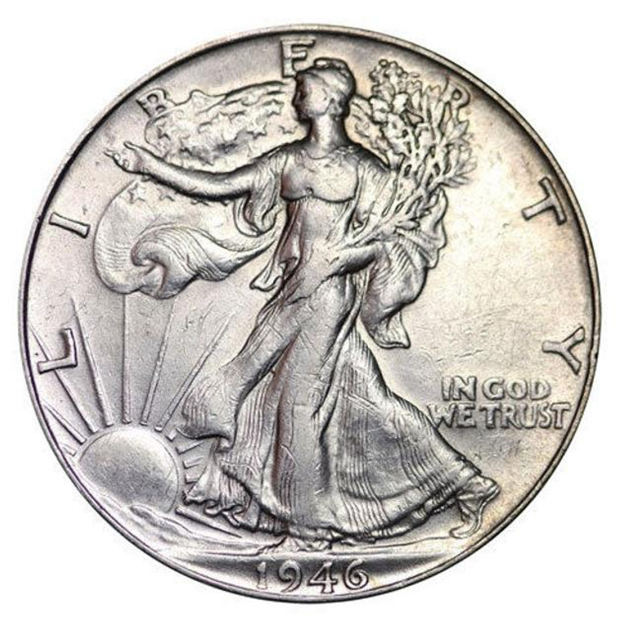 1946-P Walking Liberty Half Dollar Brilliant Uncirculated - BU