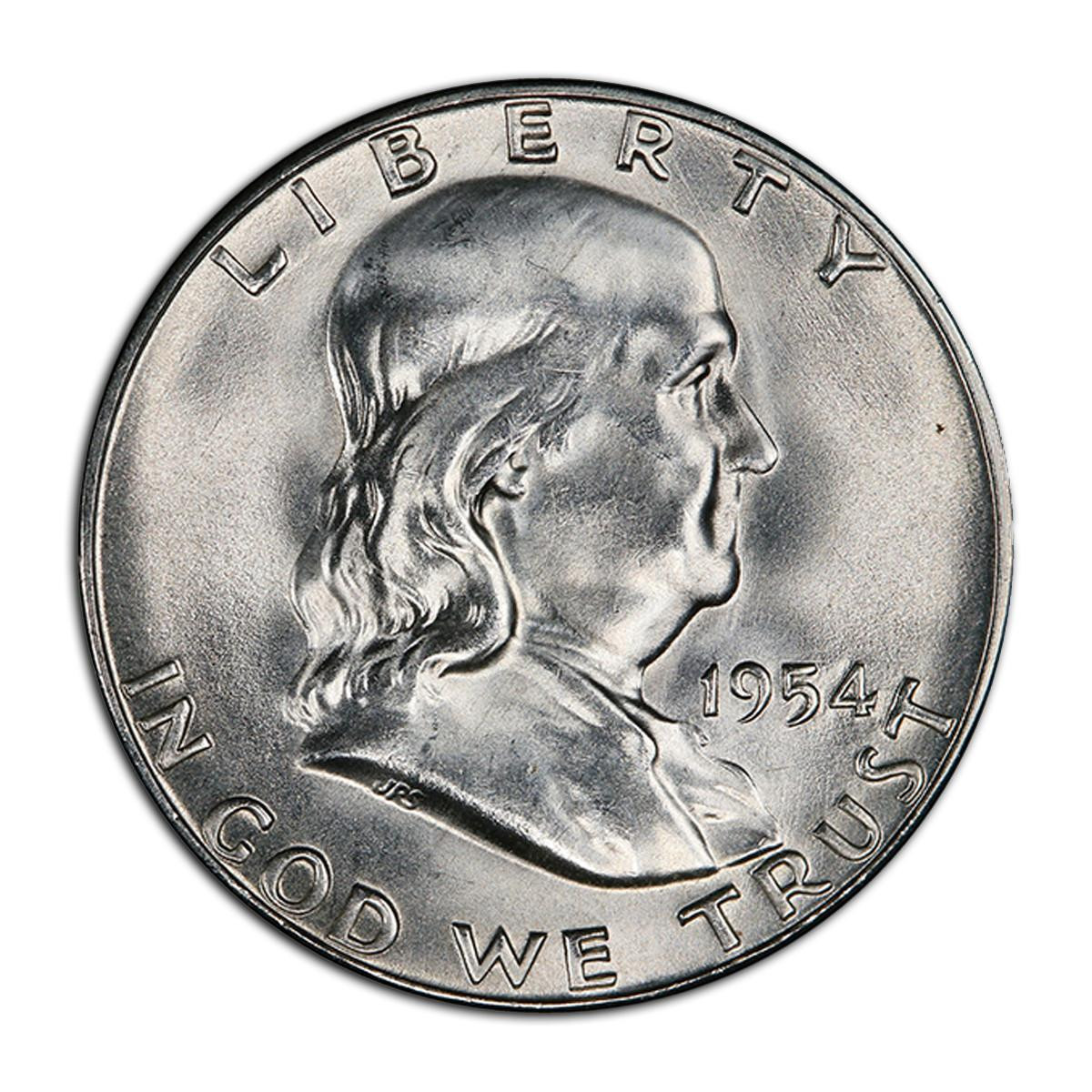 Buy 1954-S Franklin Half Dollars Online - 1954-S Franklin
