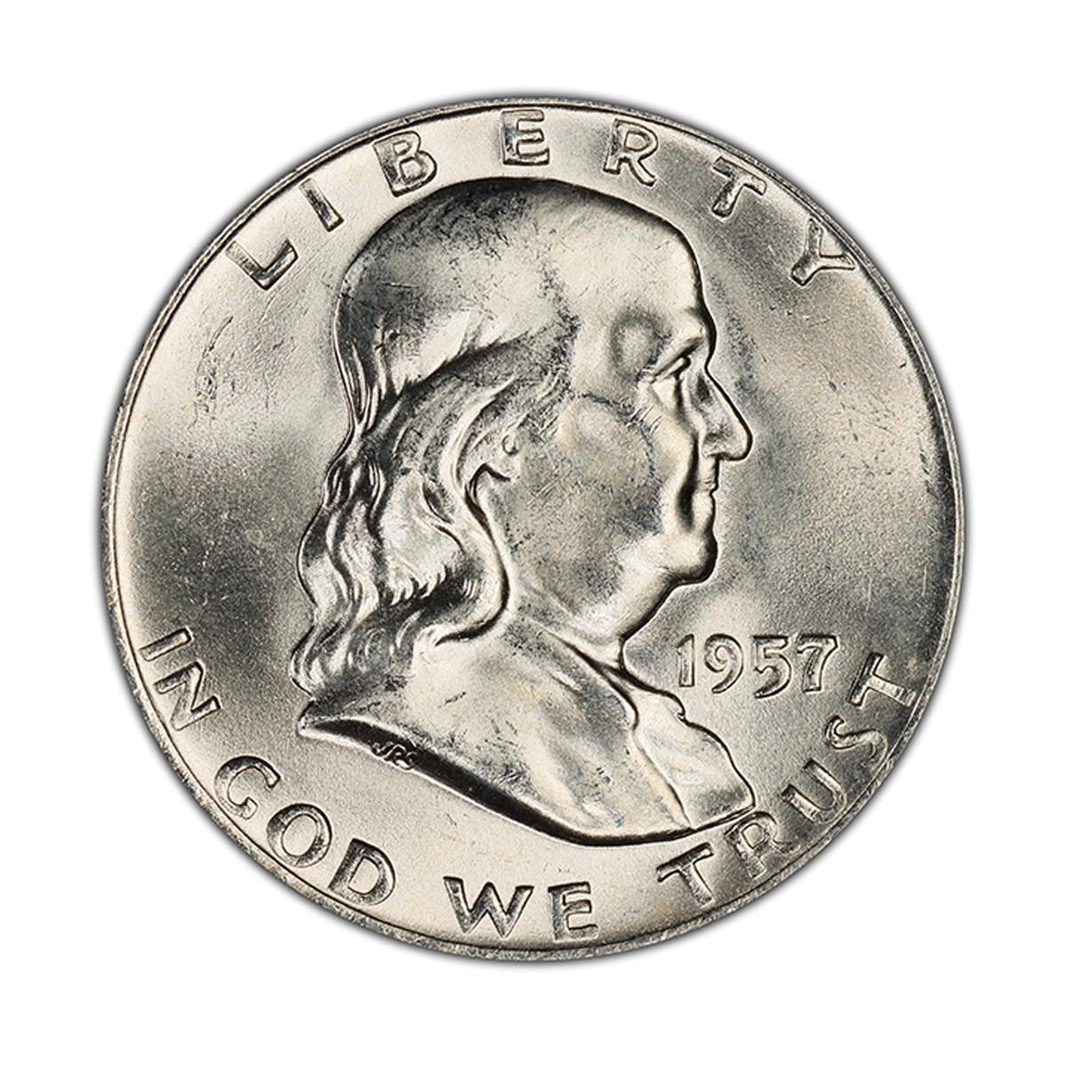 Buy 1957-D Franklin Half Dollars Online - 1957-D Franklin