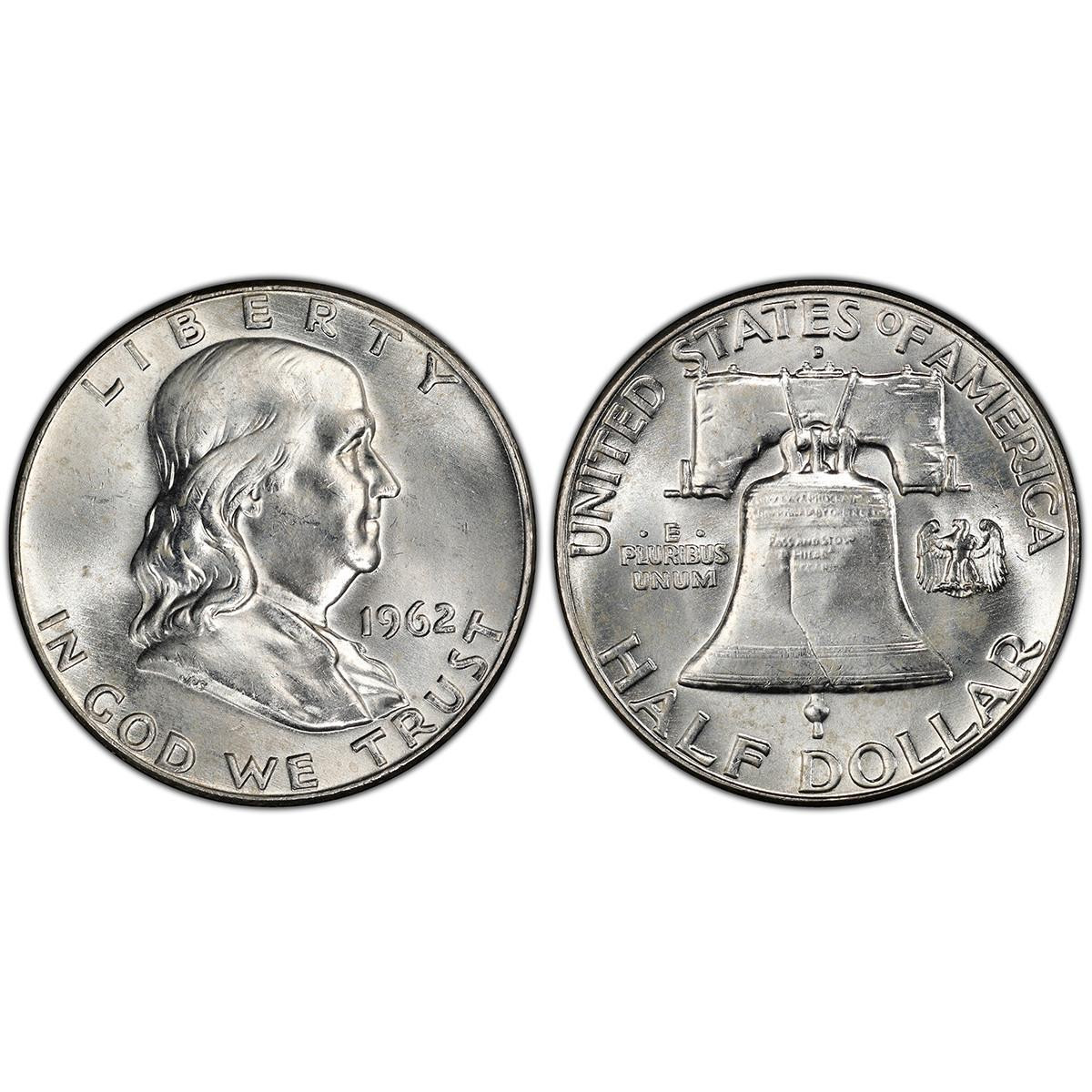 Buy 1962-D Franklin Half Dollars Online - 1962-D Franklin