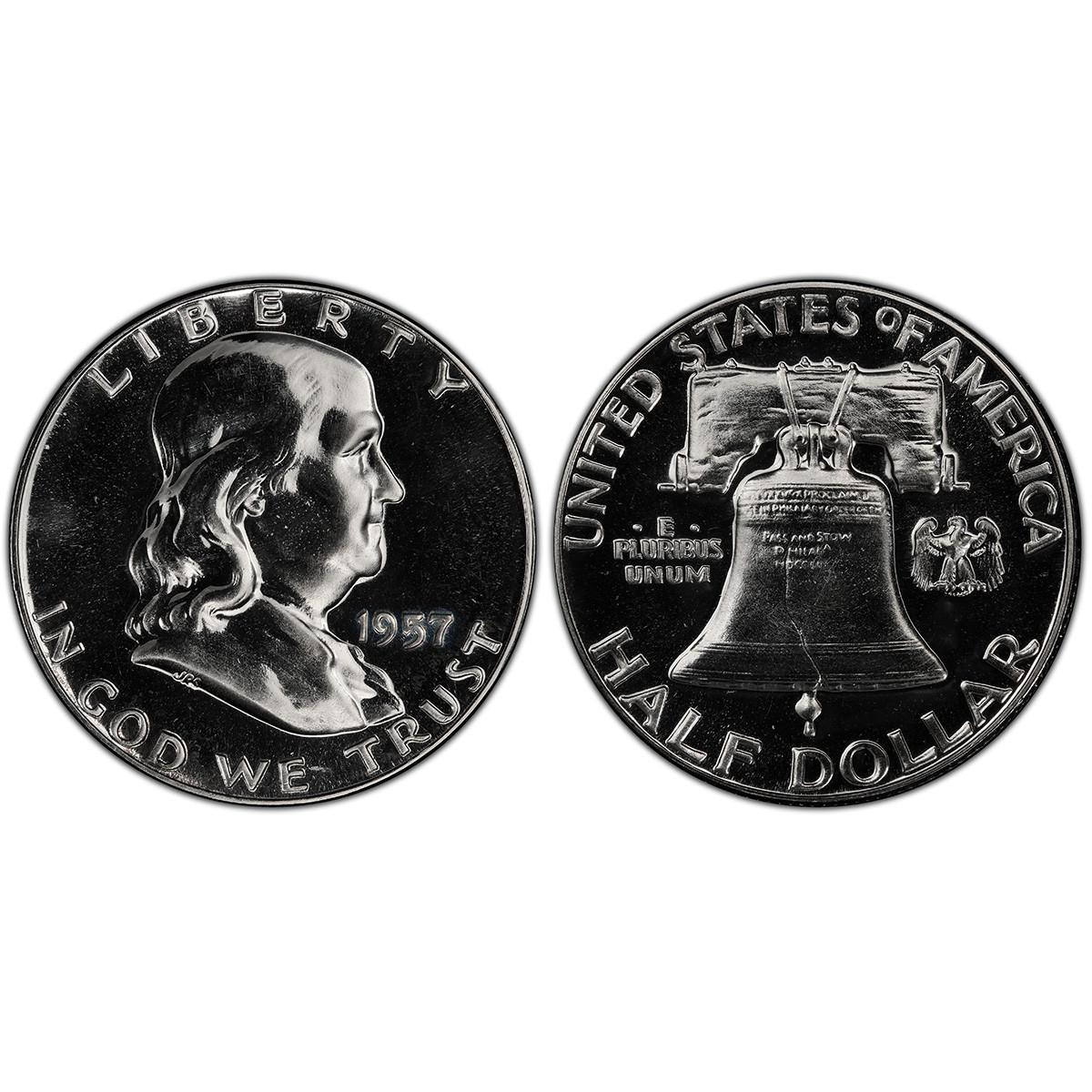 Buy 1957 Proof Franklin Half Dollars Online - 1957 Franklin