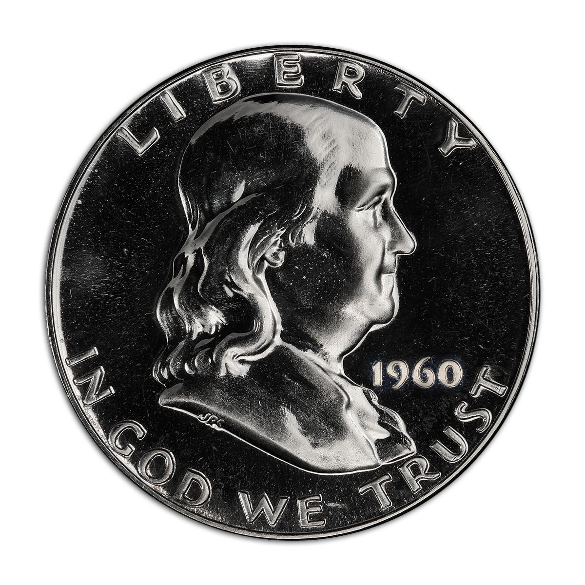 1960 Franklin Half Dollar Choice Proof - Bullion Shark