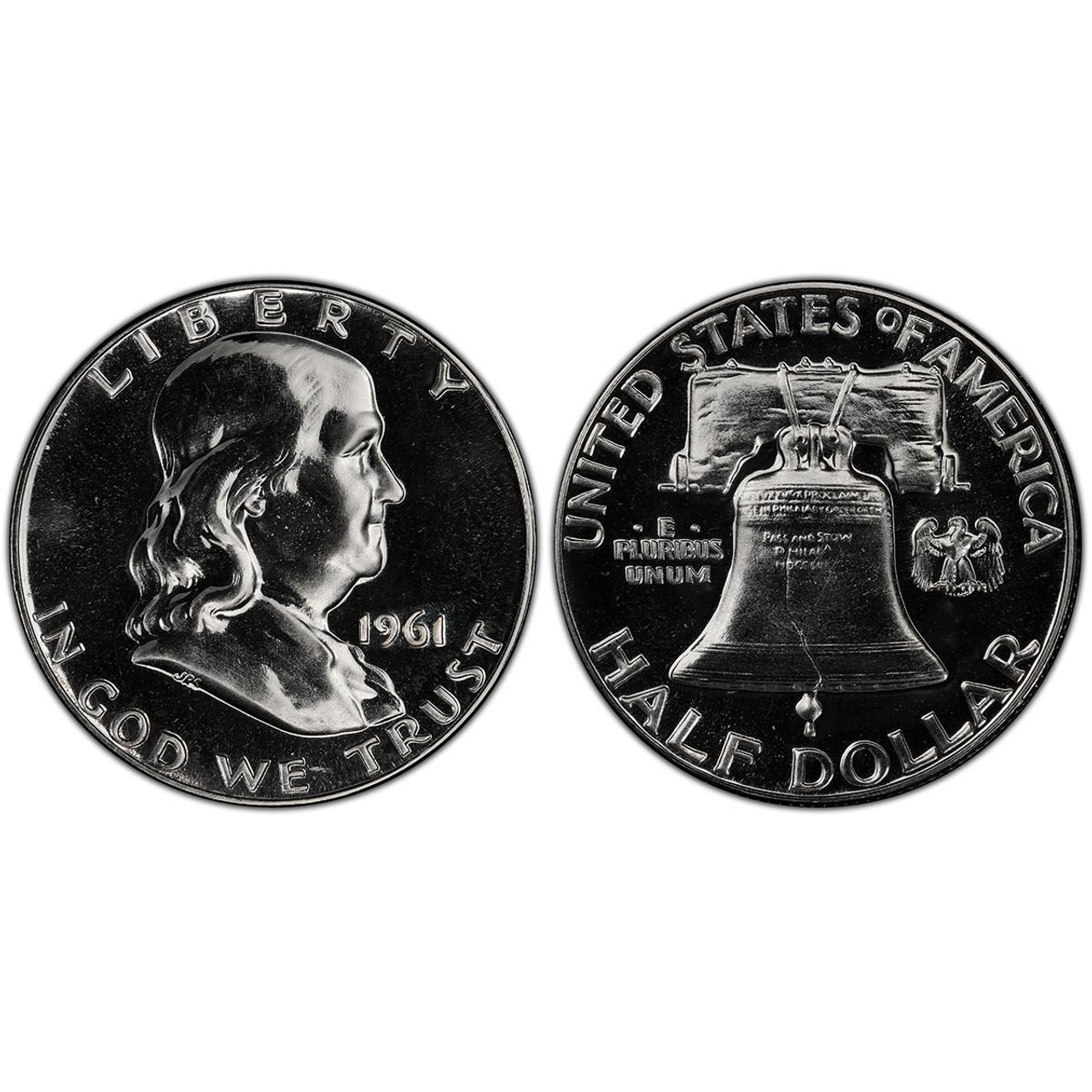 1961年 銀貨アメリカ合衆国 フランクリンハーフドル PROOF Buy 1961 Franklin Half Dollar Proof Online - 1961 Franklin