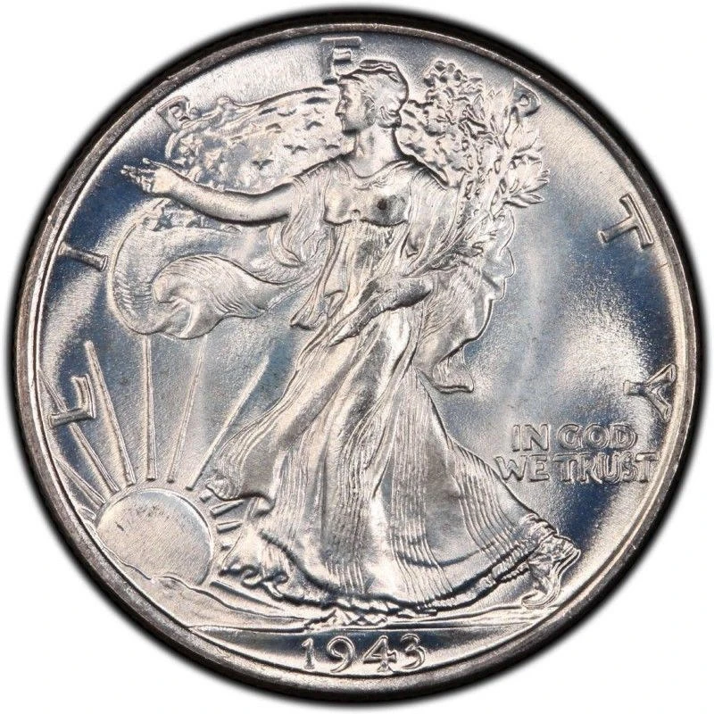 Bullionshark Walking Liberty Half Dollar- Brilliant Uncirculated (Random Year)