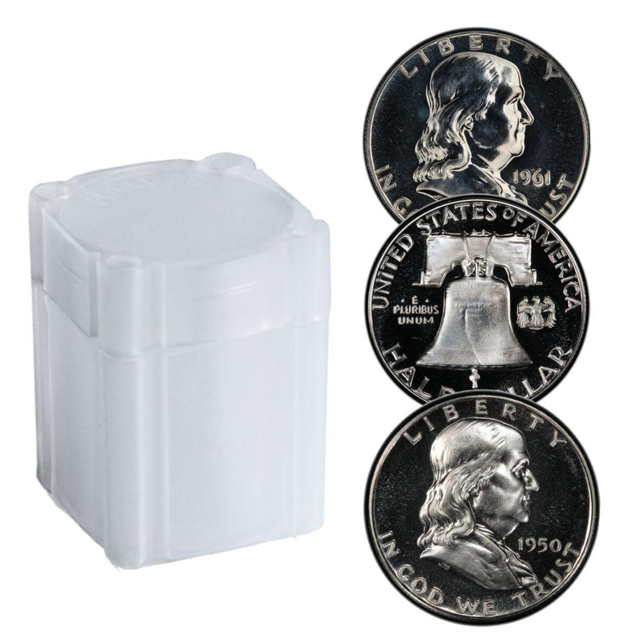 Bullionshark Franklin Half Dollar Choice Uncirculated - Roll of 20 Different Dates 