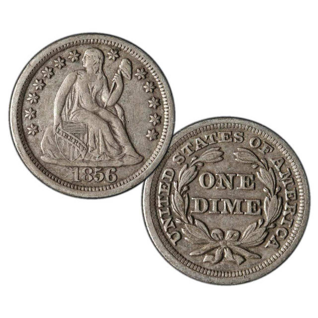 1837-1891 Seated Liberty Dime - A Rare Design 1837-1891 Seated Liberty Dime - A Rare Design