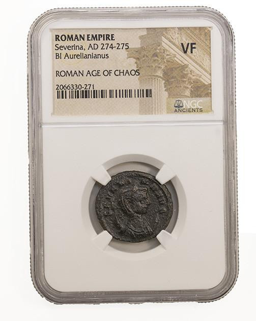 Bullionshark Roman AE Ulpia Severina (AD270-275) NGC (VF)