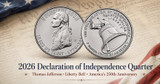 2026 Declaration of Independence Quarter Features Thomas Jefferson and the Liberty Bell