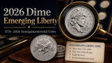 2026 Dime "Emerging Liberty" - 1776-2026 Semiquincentennial Coins