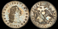 1794 Flowing Hair Silver Dollar: history, rarity and current value.