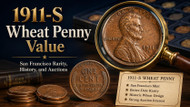 1911-S Wheat Penny Value: San Francisco Rarity, History, and Auctions