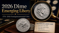 2026 Dime "Emerging Liberty" - 1776-2026 Semiquincentennial Coins
