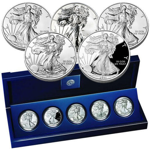 2006 20th Anniversary American Silver Eagle 3-Coin Set For Sale