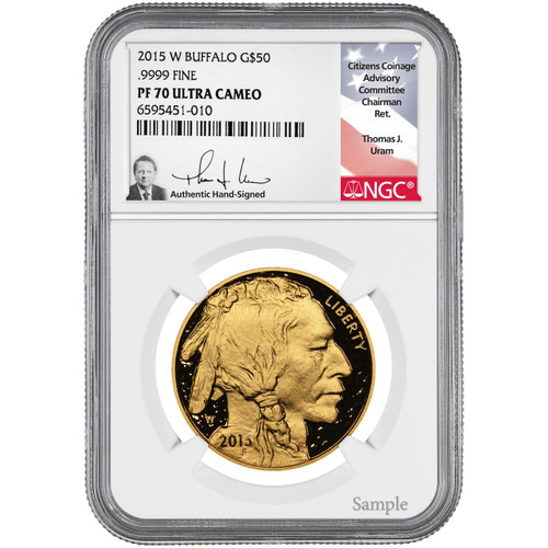 2013-W $50 Reverse Proof Gold Buffalo NGC PF70 UCAM 100th