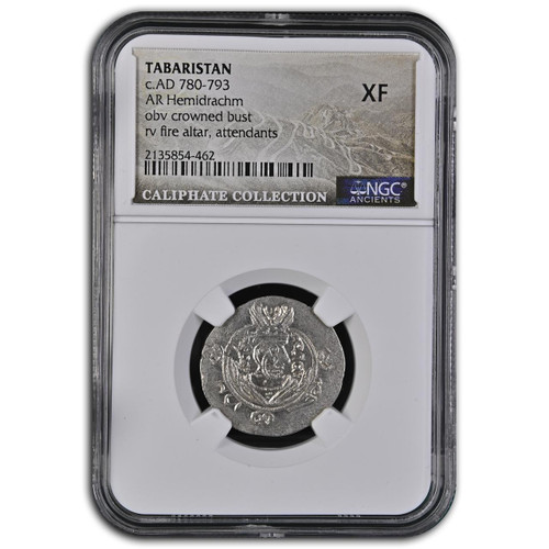 Bullionshark 780-793 Silver Coin of the Silk Road NGC XF - Caliphate Collection w/ Story Card 