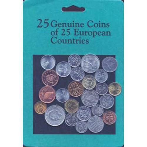 Bullionshark European Coins: A Set of 25 Different Coins 