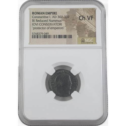 Bullionshark Roman AE of Constantine I, the Great (AD 272-337) Jovi Conservatori NGC (VF)
