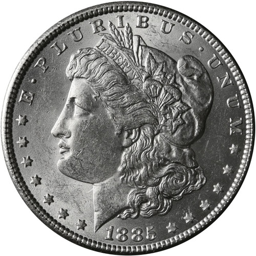 みるちー 1885 O Morgan Silver Dollar Coin BU | Bullion Shark Rare Coins