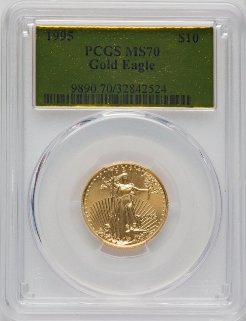 Bullionshark 1995 $10 Gold Eagle PCGS MS70