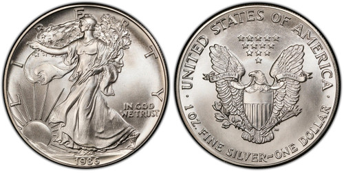 アクセサリー SILVER EAGLE
ASTATIC 1986 Silver Eagle GEM Uncirculated - First Year of Issue