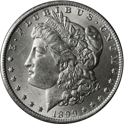 Bullionshark 1899-S Morgan Silver Dollar Brilliant Uncirculated - BU 