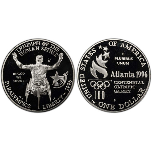 Buy 1996 Tennis Dollar GEM Proof online at Bullion Shark.