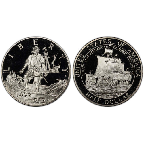 Buy 1992 Columbus Dollar GEM Proof online at Bullion Shark.