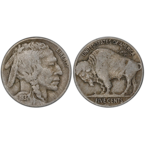 Bullionshark 1937 Buffalo Nickel Circulated 