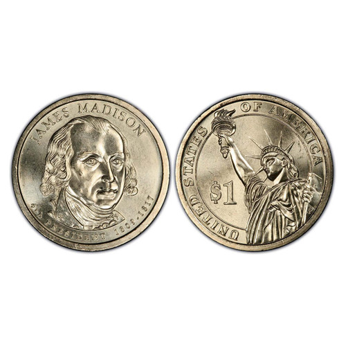 Buy 2007-S James Madison Presidential Dollar - Proof online.