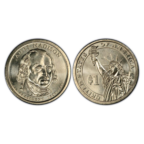 Buy 2007-S James Madison Presidential Dollar - Proof online.
