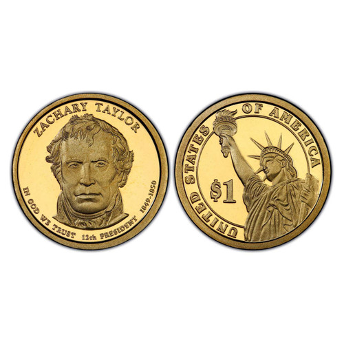 Bullionshark 2009-S Zachary Taylor Presidential Dollar - Proof 